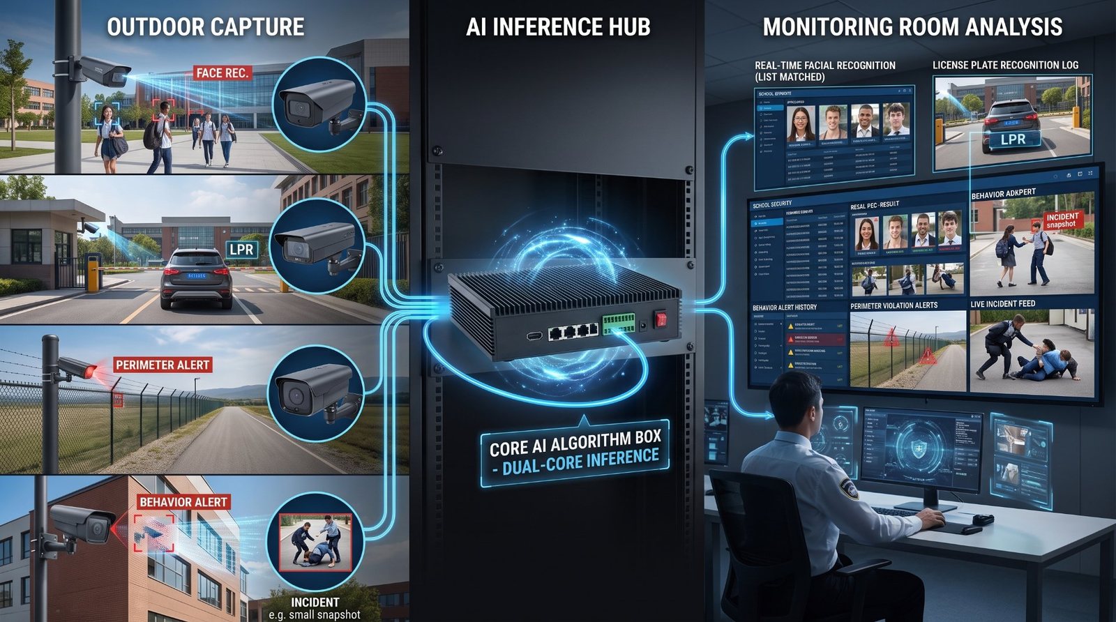 Smart Campus & Education Safety - AI video analytics deployment