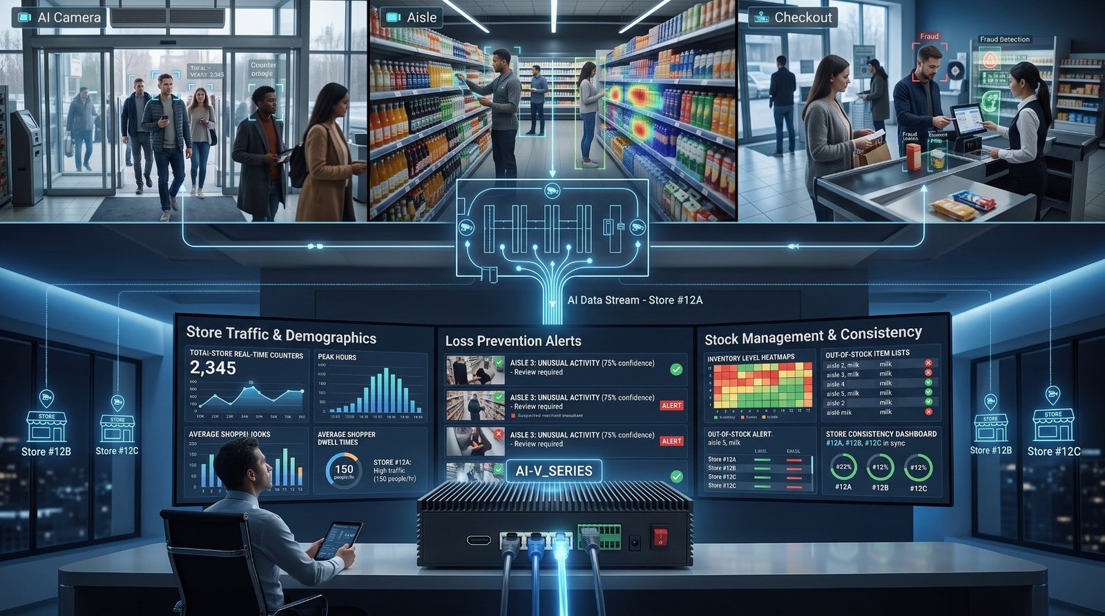 Smart Retail & Chain Store - AI video analytics deployment